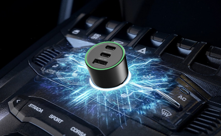 FoneKit Travel 84W biloplader FoneKit Travel 84W biloplader