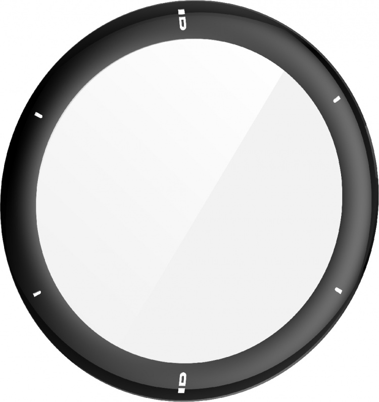 Wave 3D PMMA skærmbeskytter, Garmin Venu 2 / 2 Plus, sort