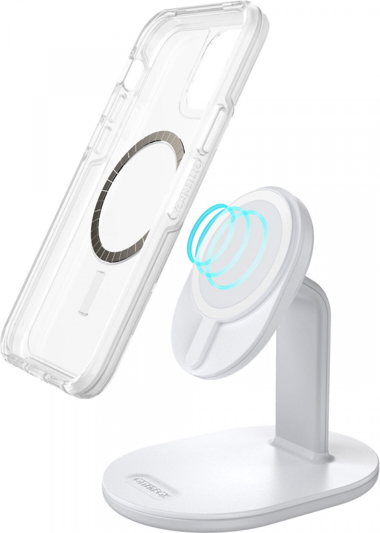 Otterbox MagSafe bordstander til trådløs opladning, hvid
