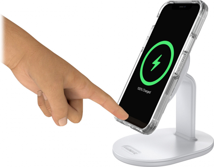 Otterbox MagSafe bordstander til trådløs opladning, hvid