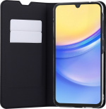 FoneKit BookCase beskyttelsesetui, Samsung Galaxy A15, sort