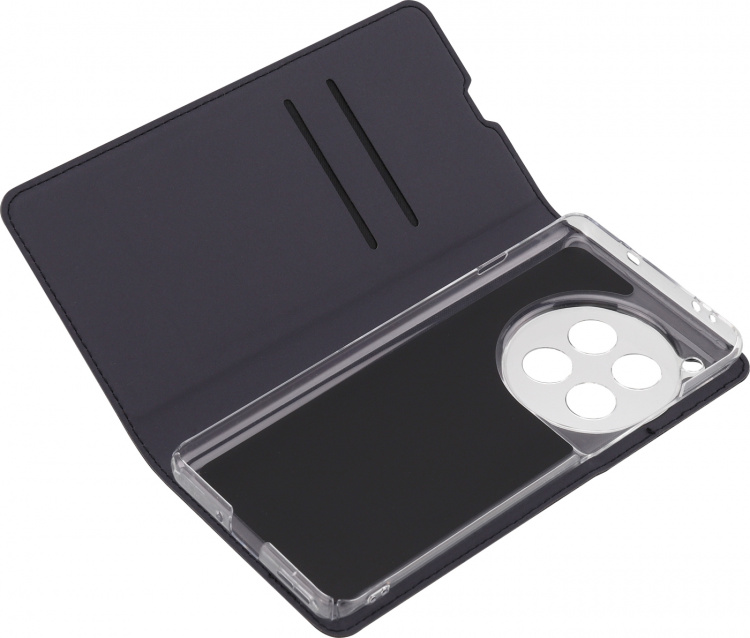 FoneKit BookCase beskyttelsesetui, OnePlus 12, sort FoneKit BookCase beskyttelsesetui, OnePlus 12, sort