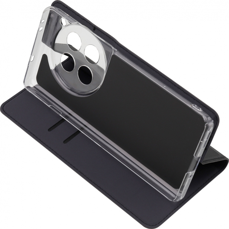 FoneKit BookCase beskyttelsesetui, OnePlus 12, sort FoneKit BookCase beskyttelsesetui, OnePlus 12, sort