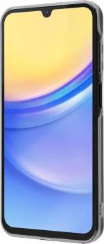 FoneKit silikonebeskytter, Samsung Galaxy A15, gennemsigtig