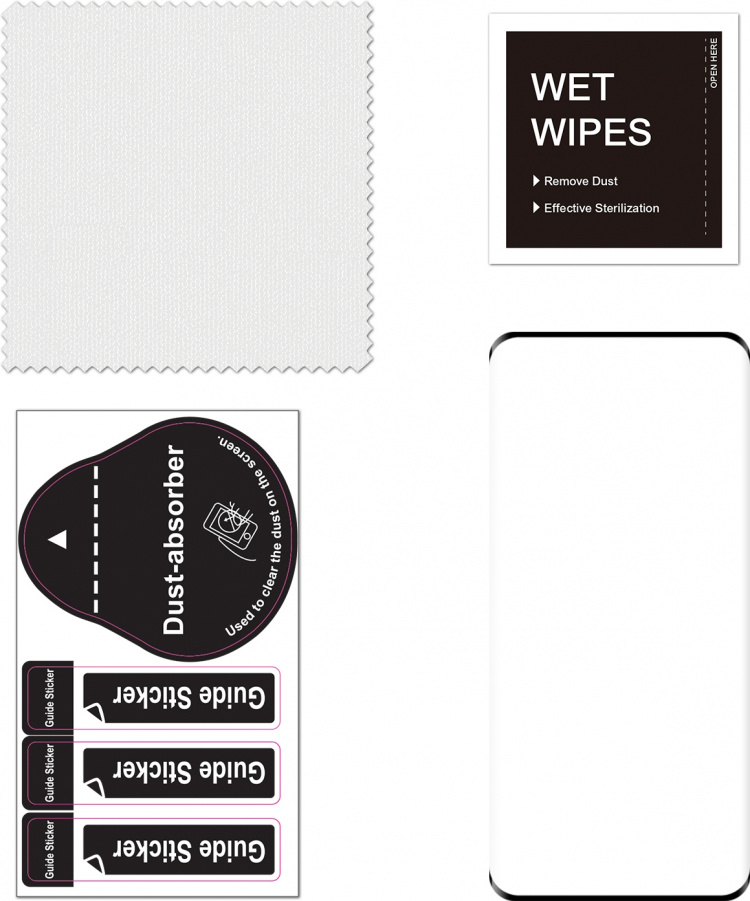 FoneKit Full Cover panserglas, OnePlus 12, sort