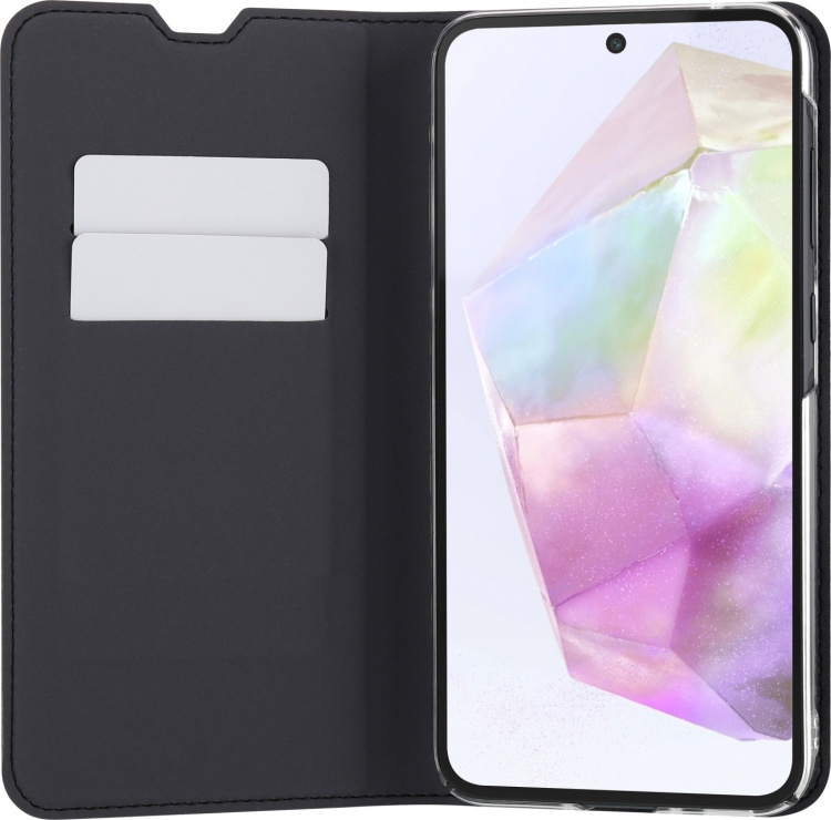 FoneKit BookCase beskyttelsesetui, Samsung Galaxy A35, sort