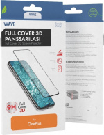 Wave Full Cover 3D panserglas, OnePlus 12R, sort ramme