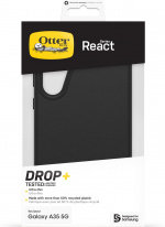 Otterbox React beskyttelsesetui, sort, Samsung Galaxy A35