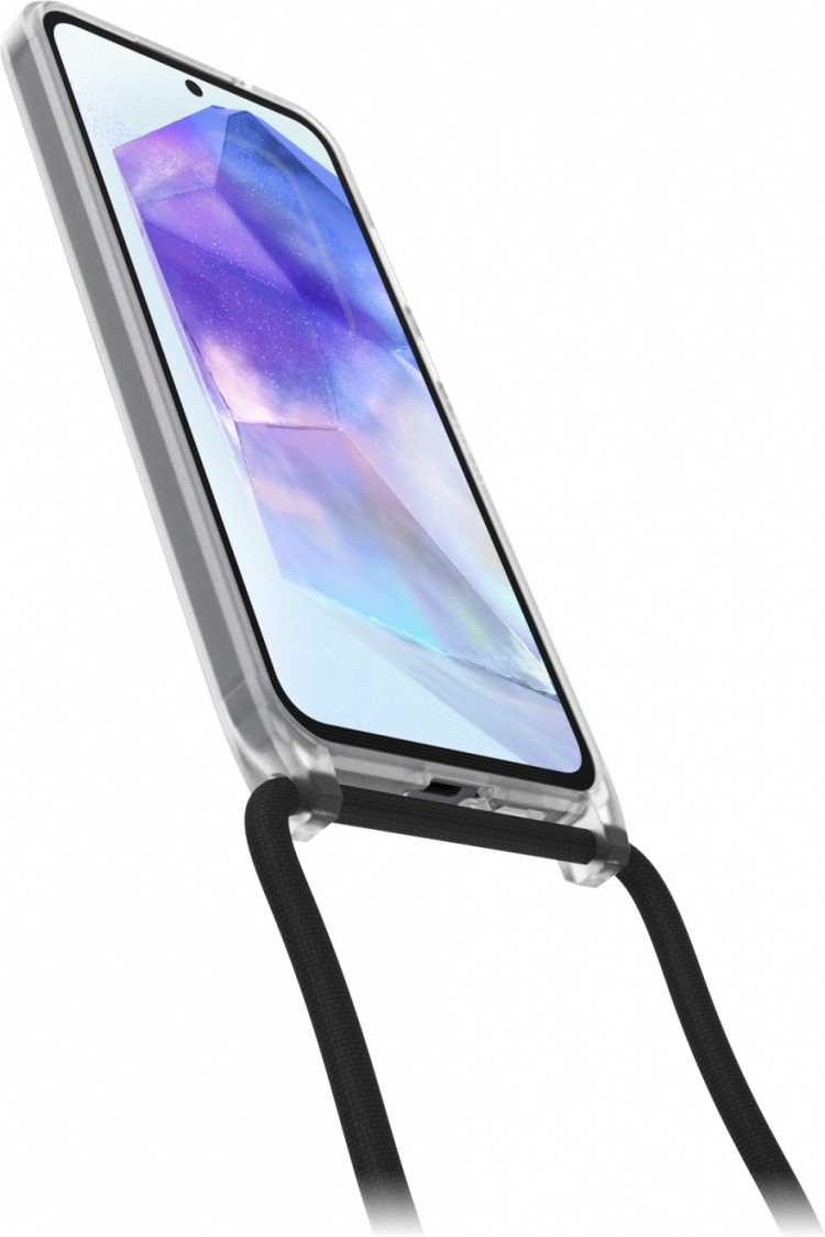 Otterbox React Necklace beskyttelsesetui med strop, klar, Samsung Galaxy A55