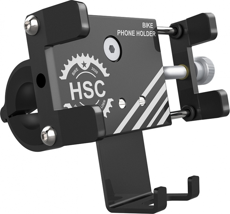 FoneKit Cykelholder i aluminium, sort