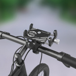 FoneKit Cykelholder i aluminium, sort