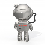 Mobility On Board Projektor Stellar Light Space Sølv Astronaut