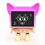 Mobility On Board Vækkeur Dancing Clock Lyserød