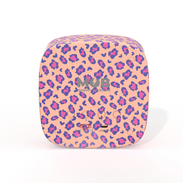 Mobility On Board Vækkeur med lys Billy Leopard-lyserød