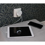 CAPiDi Sikkerhedstimer USB A+C 1-4 3,4A Hvid CAPiDi Sikkerhedstimer USB A+C 1-4 3,4A Hvid