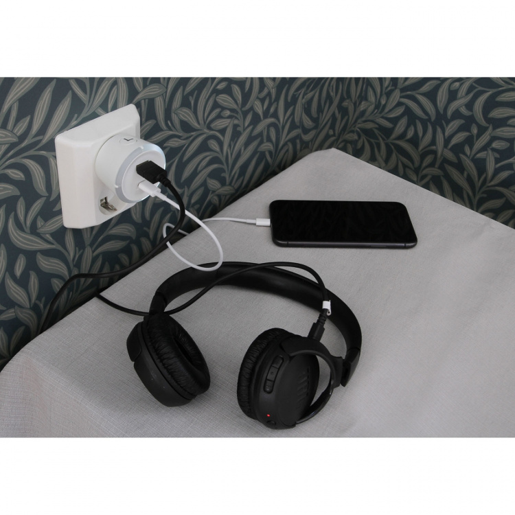 CAPiDi Sikkerhedstimer USB A+C 1-4 3,4A Hvid CAPiDi Sikkerhedstimer USB A+C 1-4 3,4A Hvid