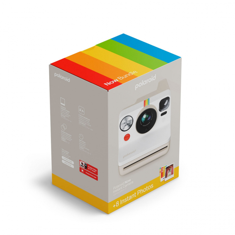 Polaroid Kamera Now Generation 3 E-Box Instant Hvid Polaroid Kamera Now Generation 3 E-Box Instant Hvid