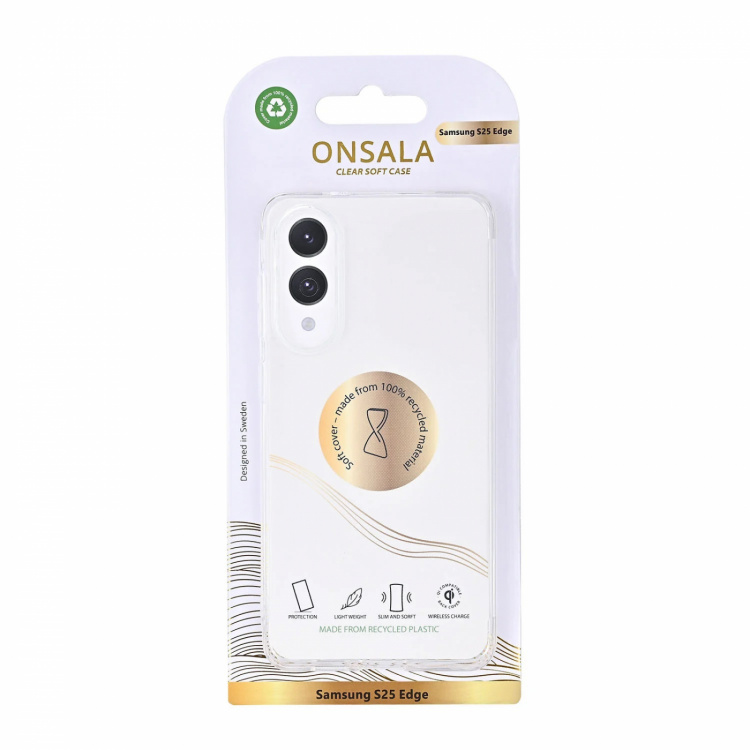 Onsala Mobilcover Samsung S25 Edge TPU Transparent