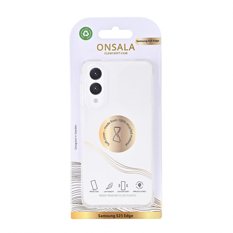 Onsala Mobilcover Samsung S25 Edge TPU Transparent