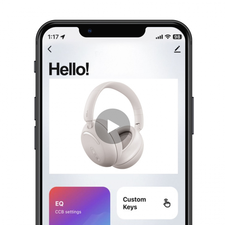 MIXX Høretelefoner StreamQ D2 Over-Ear Trådløs Sand