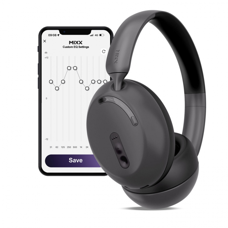 MIXX Høretelefoner StreamQ D3 ANC Over-Ear Trådløs Sort