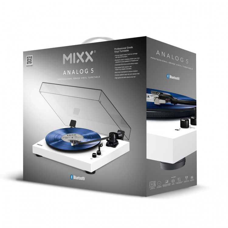 MIXX Vinylpladeafspiller Analog 5 Stereo Hvid