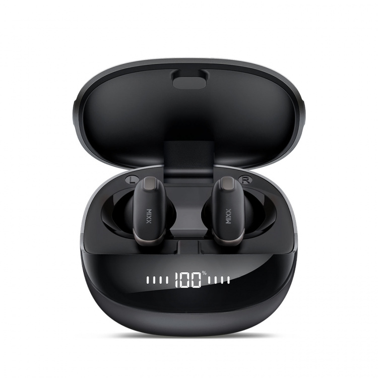 MIXX Høretelefoner Hybrid Charge 2 In-Ear Tws Qi Trådløs Sort
