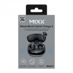 MIXX Høretelefoner Hybrid Charge 2 In-Ear Tws Qi Trådløs Sort