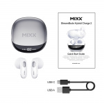 MIXX Høretelefoner Hybrid Charge 2 In-Ear Tws Qi Trådløs Hvid