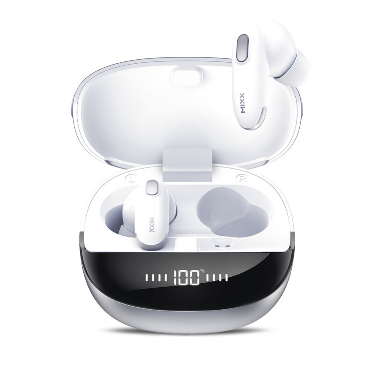 MIXX Høretelefoner Mini Charge 2 In-Ear Tws Qi Trådløs Hvid