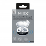 MIXX Høretelefoner Mini Charge 2 In-Ear Tws Qi Trådløs Hvid