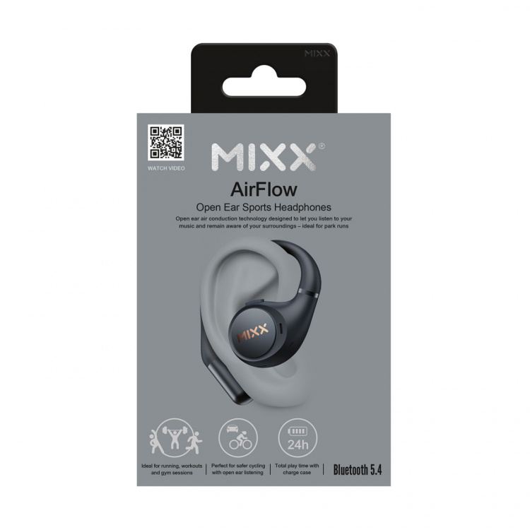 MIXX Høretelefoner Airflow Ows Ørekrog Sport
