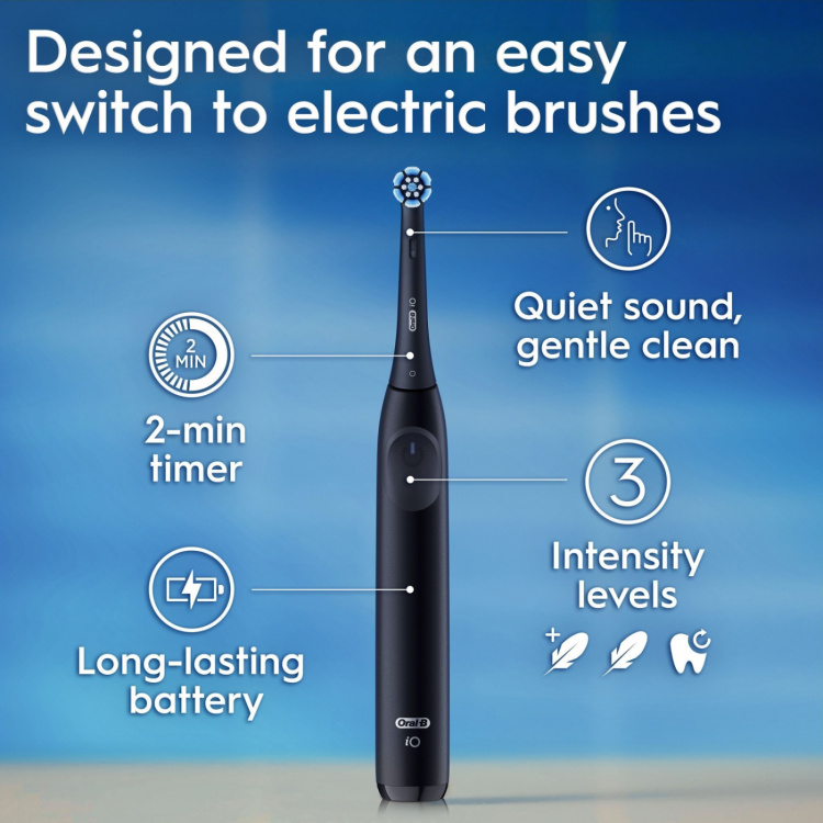 Oral B Eltandborste iO2 Series Duo Night Black / Calm Pink