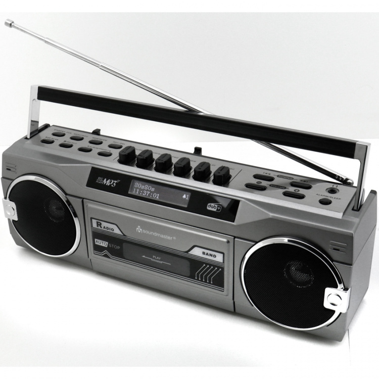 Soundmaster Retro kassettradio med Bluetooth