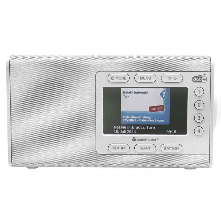 Soundmaster Bordsradio med färg-display och förvalsknappar