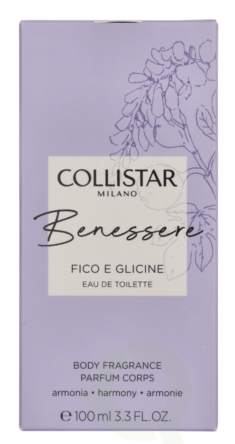 Collistar Benessere Fig And Wisteria Edt Spray 100 ml