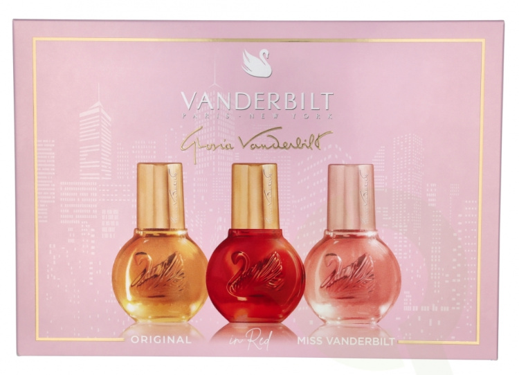 Gloria Vanderbilt Discovery Giftset 90 ml Edt Spray 30ml/In Red Edt Spray 30ml/Miss Vanderbilt Edt Spray 30ml