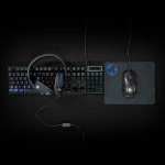Nedis Gaming Combo Kit | 5-i-1 | Tastatur, Headset, Mus og musemåtte | Sort | QWERTY | ND layout