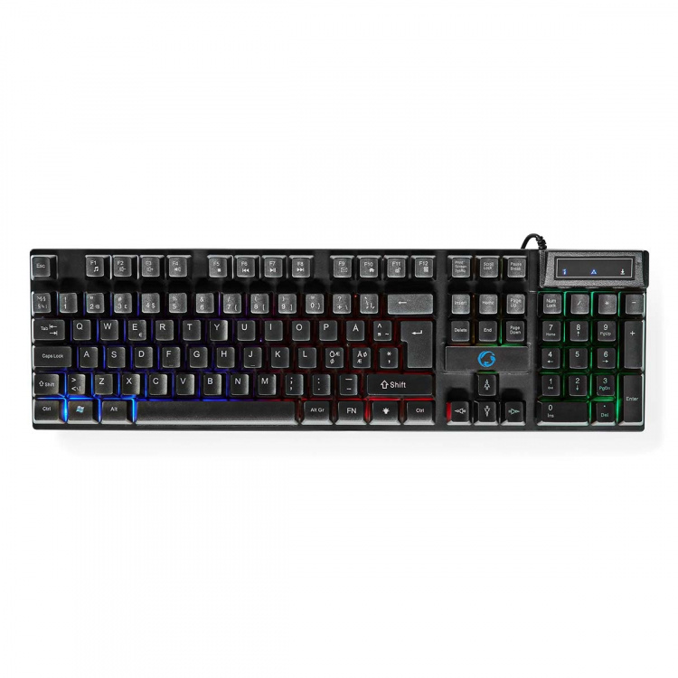 Nedis Gaming Combo Kit | 5-i-1 | Tastatur, Headset, Mus og musemåtte | Sort | QWERTY | ND layout