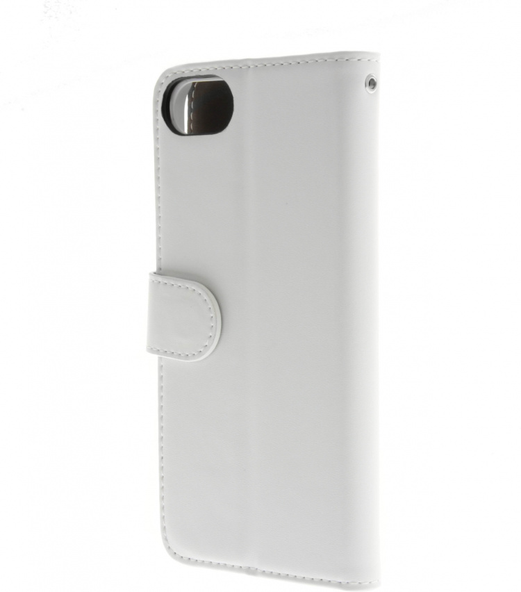 Insmat Exclusive Flip Case Pungetui til iPhone 6 / 6s / 7 / 8 / SE, hvid