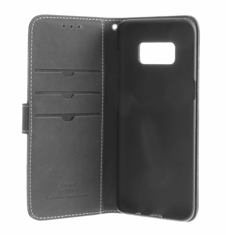 Insmat Exclusive Flip Case pungetui, Samsung Galaxy S8, sort