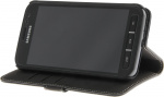 Insmat Exclusive Flip Case pungetui, Samsung Xcover 4 / 4S, sort