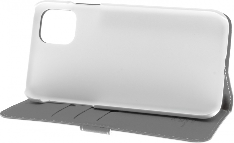 Insmat Exclusive Flip Case Pungetui, iPhone 11, hvid