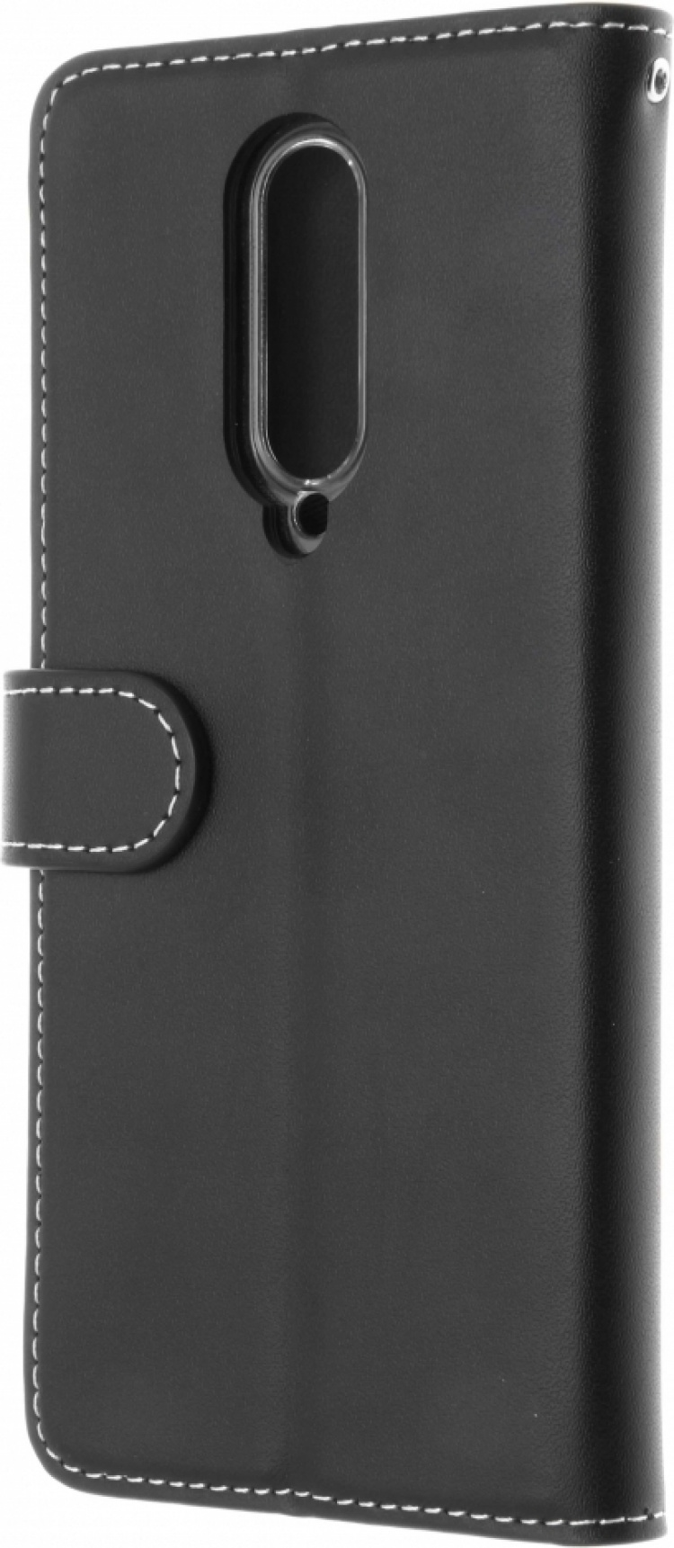 Insmat Eksklusivt Flip Case pungetui, Oneplus 8, sort