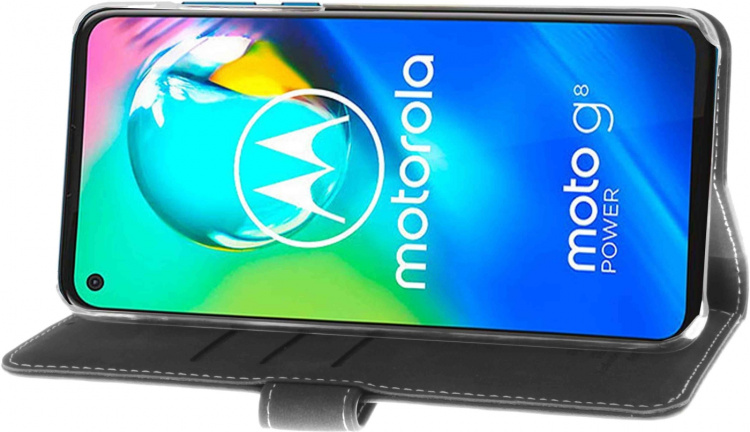 Insmat Exclusive Flip Case Pungetui Motorola Moto G8 Power, sort