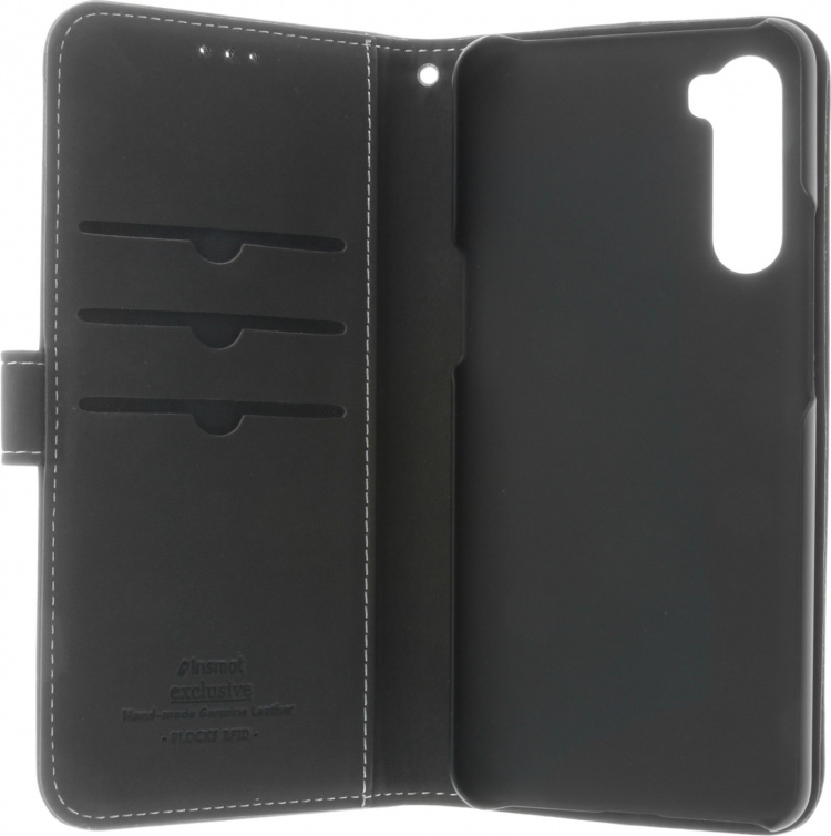 Insmat Exclusive Flip Case pungetui, Oneplus Nord, sort