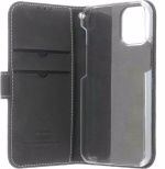 Insmat Exclusive Flip Case Pungetui, iPhone 12 mini, sort