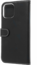 Insmat Exclusive Flip Case pungetui, iPhone 12 Pro Max, sort