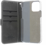 Insmat Exclusive Flip Case pungetui, iPhone 12 / 12 Pro, sort