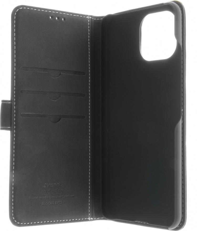 Insmat Eksklusivt Flip Case-pungetui, Xiaomi Mi 11 Lite 5G / 11 Lite 5G NE, sort